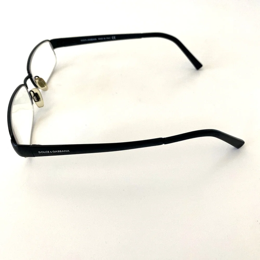 Dolce & Gabbana Eyeglasses Rectangular Half Rim Black DG 1110 01 52 17 135